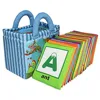 Customized Baby Plush Zoo Series Cloth Learning Soft Alphabet Cards With Cloth Bag