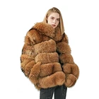 Mao Mao Fur Custom Style Fashion Real Raccoon Fur Jacket Winter Women Lady Warm Stand-up Collar Fur Coat for Girls