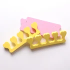 Pure Color Heart Shape Nail Art Tool EVA Toe Separator