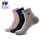 Breathable 100 % cotton men middle knee long high sock for mens