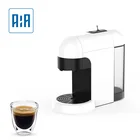 Colorful powder coffee and pod coffee maker