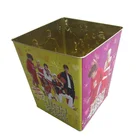 Custom Square Galvanized Metal Ice Bucket For Beer