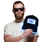 2019 trend custom logo led flashing cap hat for adult