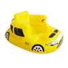Kid Comfortable Sofa Customized yellow aoto car shape Inflatable PVC Folding Chair lounge sofa with wheels