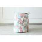 Canvas storage basket food basket hamper portable storage basket