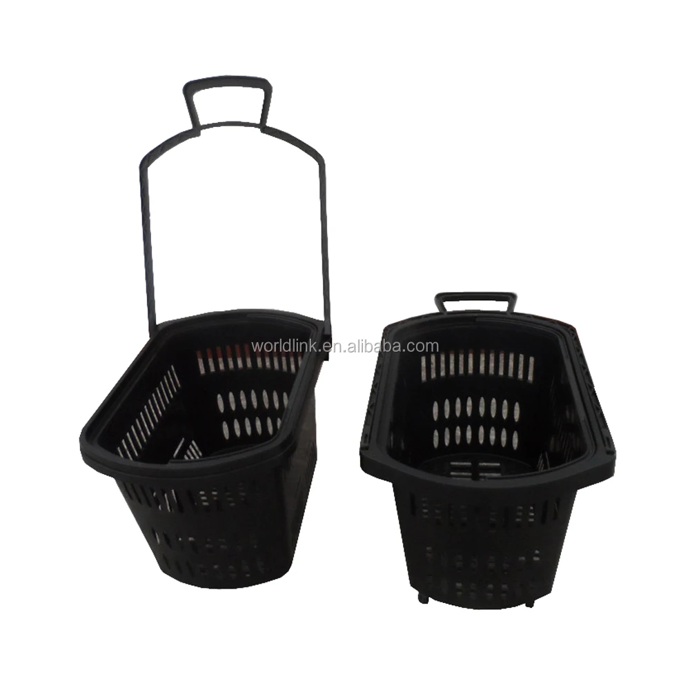 oem 45l plastic hand held shopping baskets