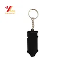 Custom Size No Moq Limited Embossed Embossing Car Keyrings 3d Key Holder Soft Pvc Keychain With Carabiner