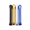metal smoke accessories portable metal aluminum alloy bullet mini snuff snorter sniffer weed tobacco smoking pipe