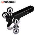 Triple Ball Trailer Hitch Mount with Hook