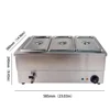 3 pan hot display /stainless steel cold buffet bain marie cooking equipment