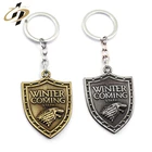 Wholesale game of thrones metal zinc alloy bronze wolf key chain for Stark family