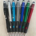 Multifunctional stylus ballpoint plastic tool shaped promotional invisible ink pen with uv light illuminated logo pen