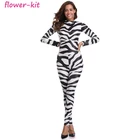 Wholesale Sexy Halloween Print Catsuit Party Fancy Sexy Cowgirl Jumpsuit Costume