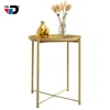 Industrial supply home furniture modern design goods round cold rolled steel metal Iron side table simple coffee table