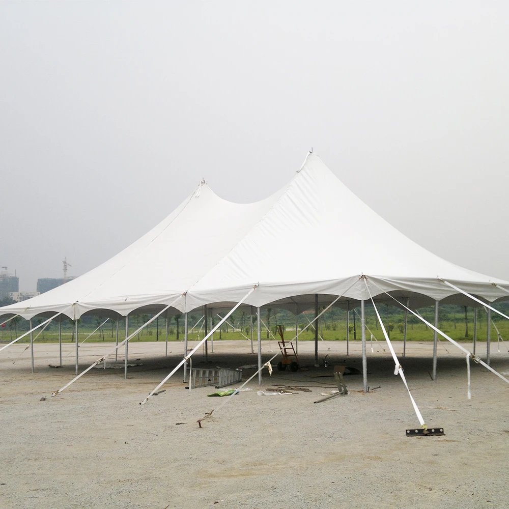 COSCO Aluminium Profile PVC Fabric High Peak Peg and Pole Tent, Dinner Party Event Center Pole Tent
