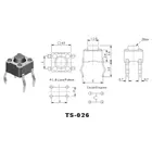 Copper Switches Switch Tact Switch ELectronic Components Black Copper Pins Micro Tact Switches Micro Switch Led Light