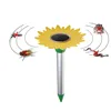 Garden yard solar panel multiple energy saving pulse snake mouse vibration sun flower pest rat repeller