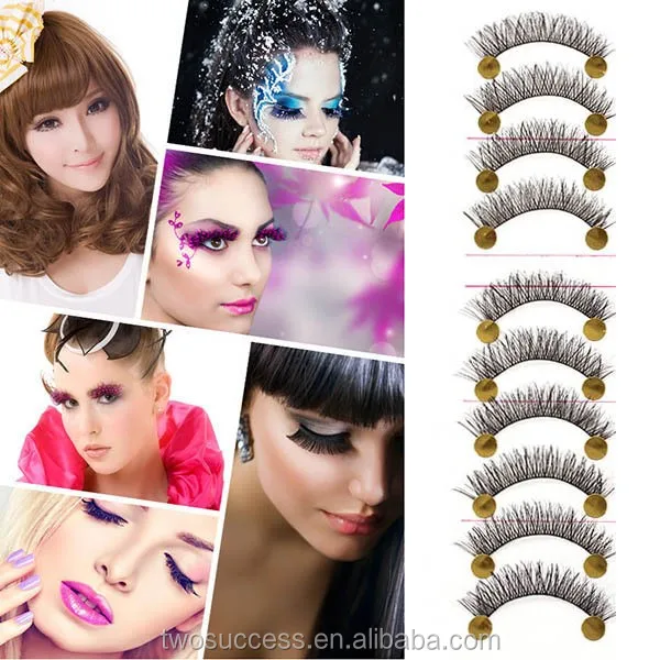 factory supply 10 Pairs Reusable magic Eye lash Long False Eyelashes custom package box lashes