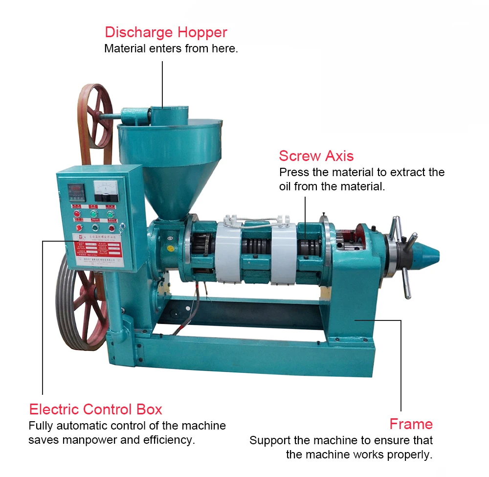 Commerical small sunflower oil press machine prices