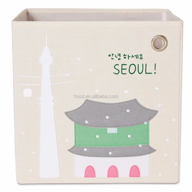 fabric baby gift baskets foldable storage cube