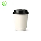 10oz 12oz 16oz white customized disposable paper coffee cups