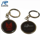 quality wholesale printed custom logo key ring with epoxy dome