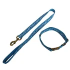 dog accessories reflective nylon waste bags with dispenser and leash clip necklace