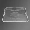 Clear Acrylic distinctve large square tray deal for party catering ,weddings, events, family gatherings