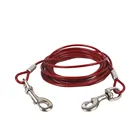 PVC coated steel wire rope dog tie-out cable,Pet Leashes