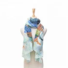 new design polyester girls and lady scarf horse print hijab scarf