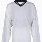 White signature personal ice hockey jersey V collars