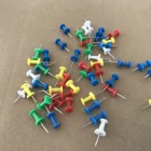 Assorted Color I Shaped Push Pins With Steel Point &Solid Color Head