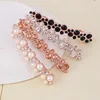 New Fashion Simply Korean Crystal Pearl Pinch Cock Hair Pins Wholesale