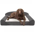 Wholesale Oem Available Custom Logo Grey Foldable Luxury Sofa Large Pet Dog Bed