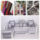Washable 100%Polyester Upholstery Bonding Silk Velvet Crushed Fabric