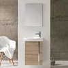 European Modern Thin 18 Inch Bathroom Vanity Sink Basin Cabinet Set