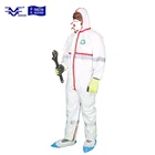 High visibility type 4 & 5 & 6 disposable CE coverall with reflective tapes, safety clothing