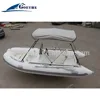 RIB390 CE certificate and Korean PVC fiberglass hull small boat with bimini Top