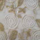51-52" embroidery sequins wedding bridal lace fabric
