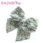 new arrival modern purp white bow hair clip with butterfly for girl