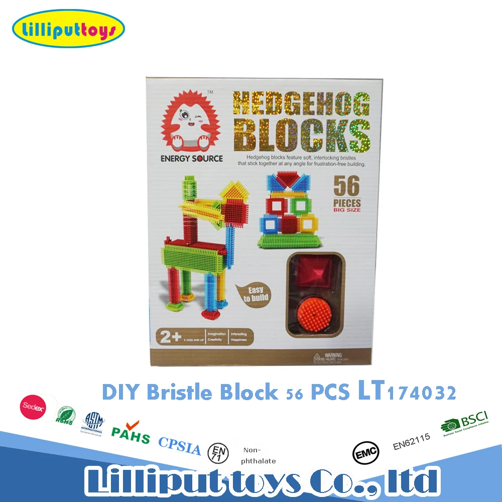 children educational plastic connecting basic building bristle