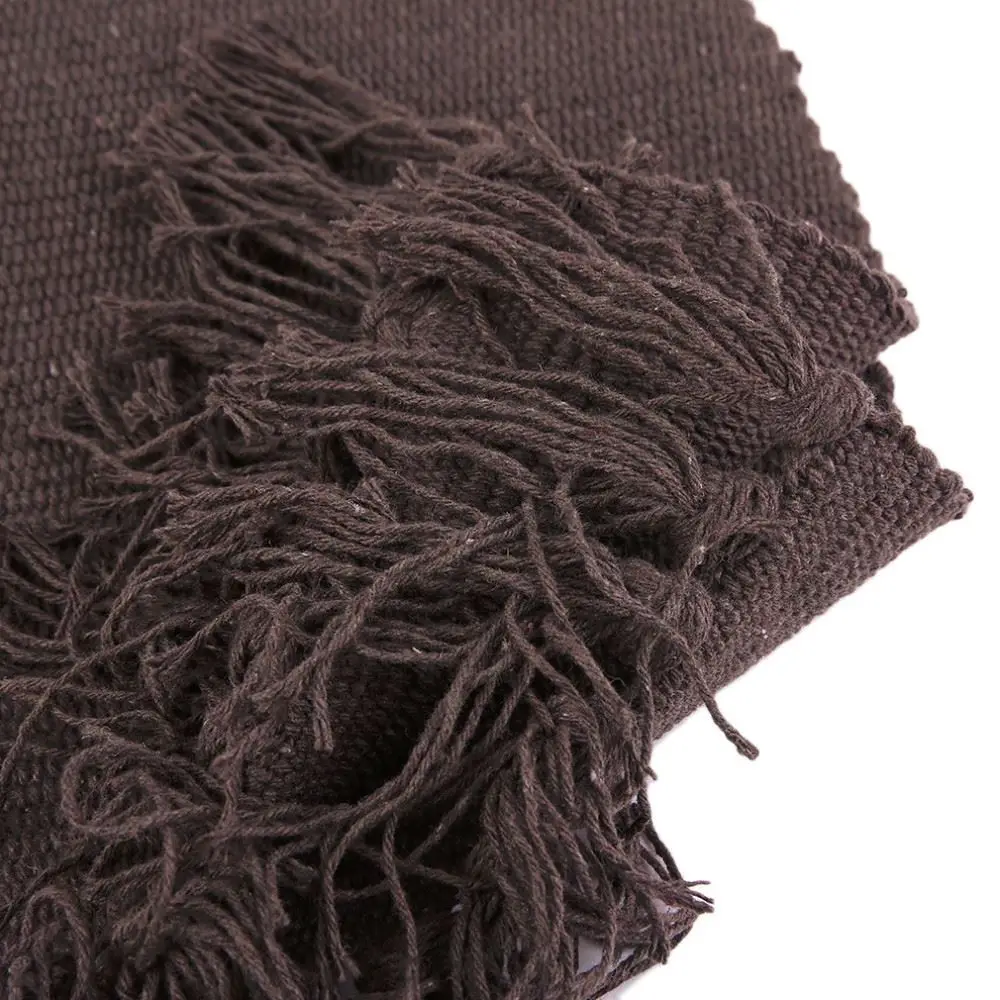 Comfortable Solid Color Soft 100% Cotton Blanket Crochet Summer Newborn Babies Blanket Casual Sleeping Bed Supplies