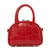 latest design mini size crocodile embossed leather tote bag women handbag