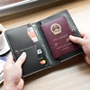 New design PU leather credit card case passport holder passport visa