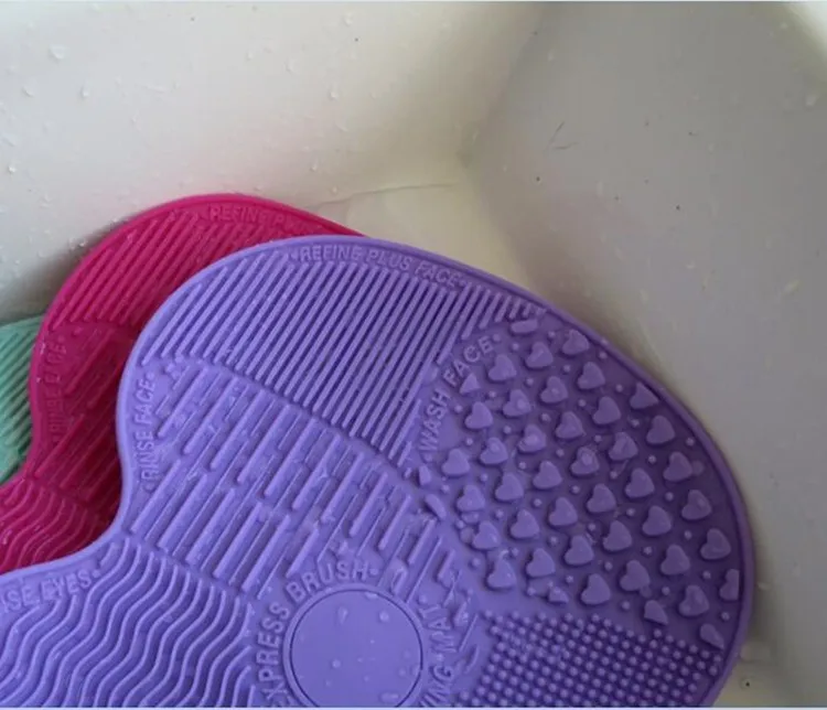 新しいシリコーン化粧ブラシクリーナー洗濯スクラバーボードクリーニングマットパッドツール 問屋・仕入れ・卸・卸売り