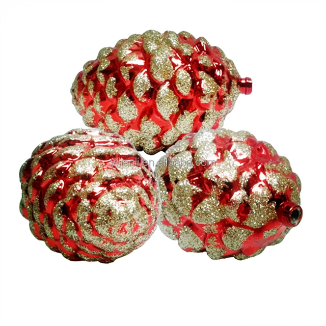 huizhou promotional gift pine cone shape christmas decorations