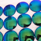 Fashion cr39 polarized mirrored coating sunglass lens