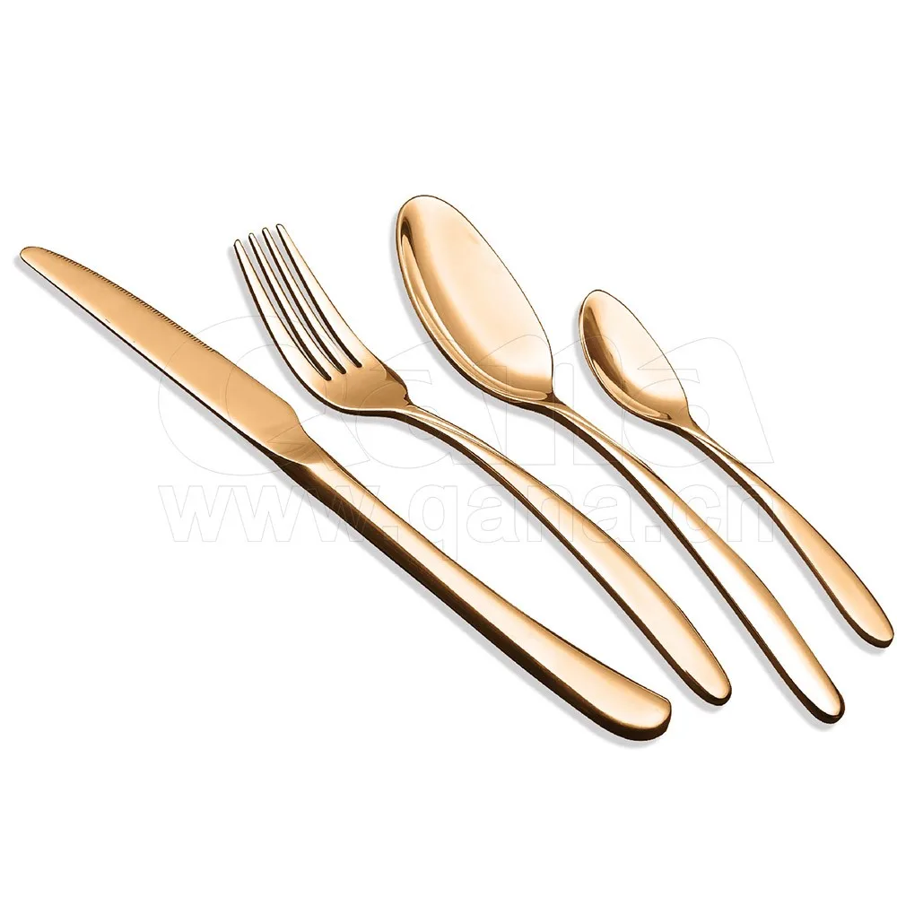 Qana Factory Wholesale Oem High Quality Copper Cutlery Stainless Steel