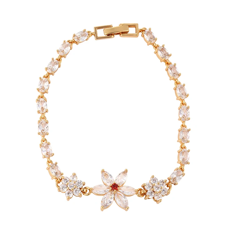 Wholesale 2018 New Fashion Design Dubai 18k Gold Plated Zircon Jewelry Bracelet for Women Girls
Wholesale 2018 New Fashion Design Dubai 18k Gold Plated Zircon Jewelry Bracelet for Women Girls