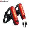USB Rechargeable Bike Light LED Bicycle Rear Lamp Cycling Safety Taillight with 4 Modes